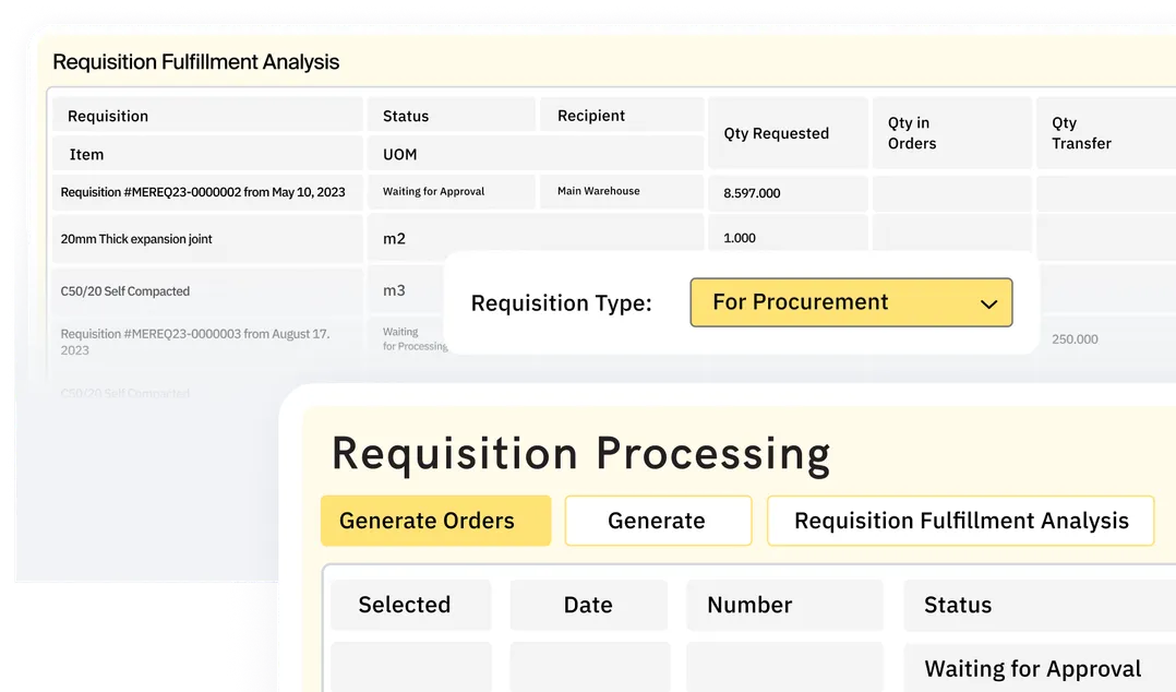 Manage and fulfill requisitions on time